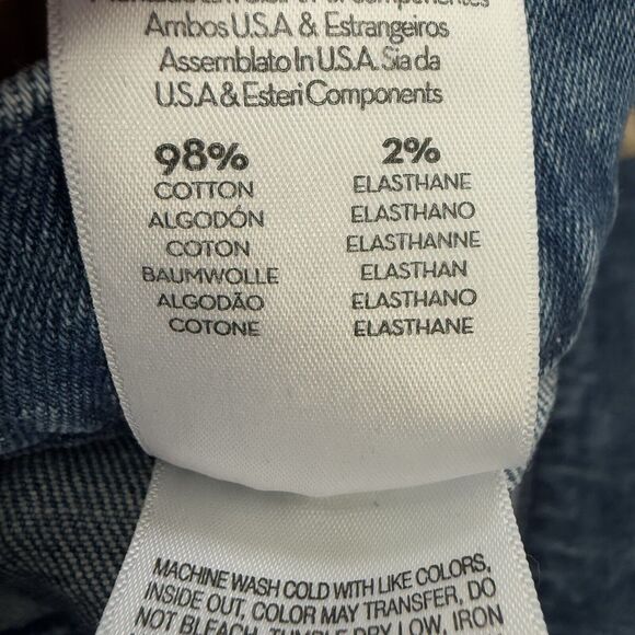 Mother Denim The Tab Roller Skimp Jeans Women 30 Blue Wide Leg From Out Of Town - Picture 11 of 12